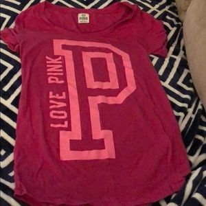 Victoria’s Secret pink shirt sleeves T-shirt